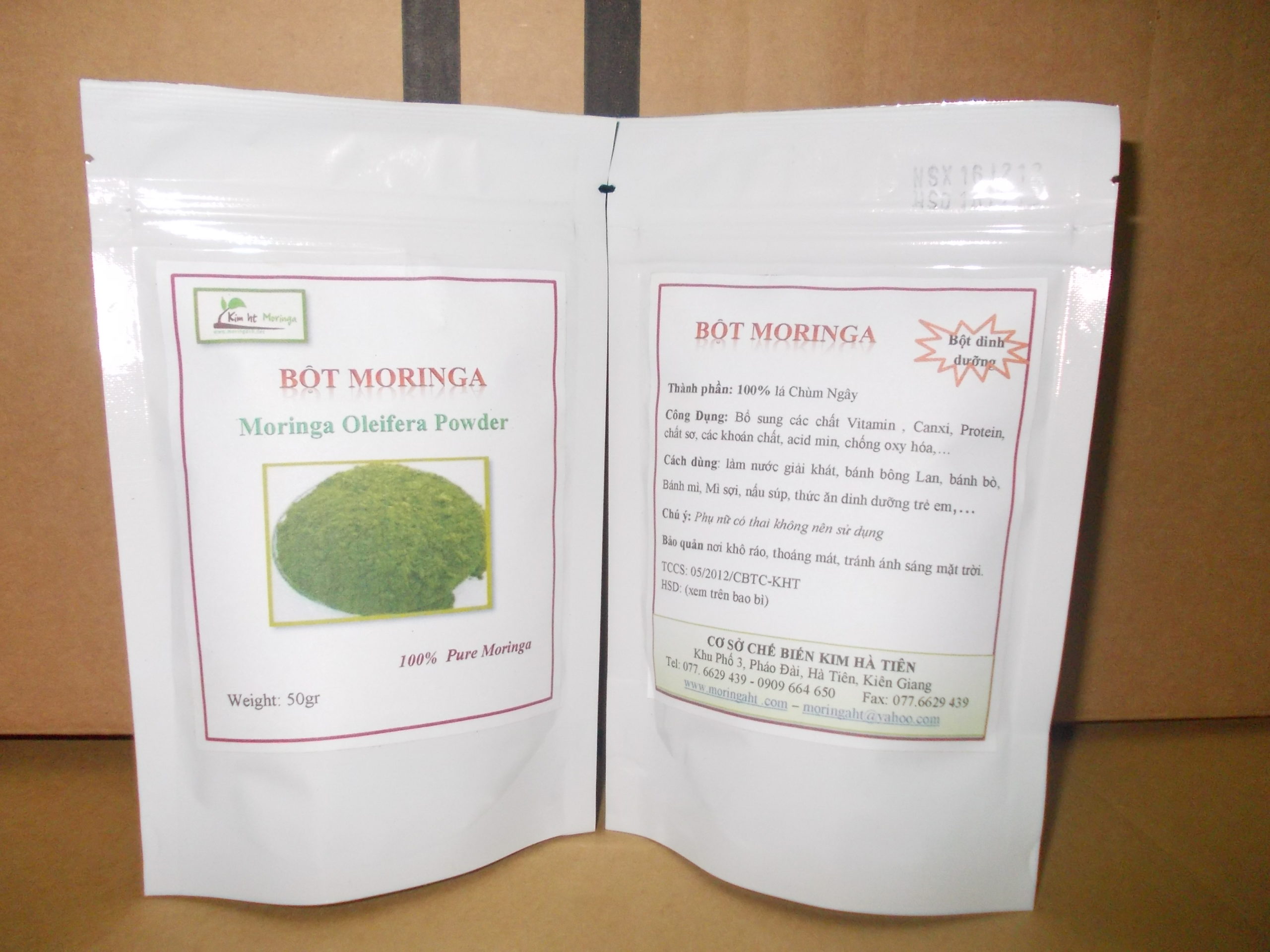 Moringa powder scaled